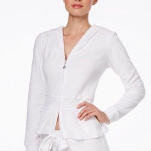 Betsey Johnson S “The Bride” Ruffle Lace Terrycloth Jacket & Shorts